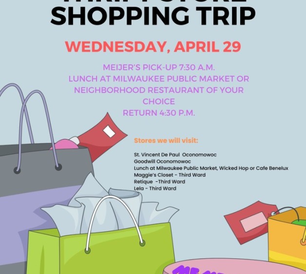 Thrift store shopping trip